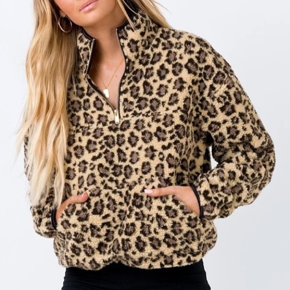 princess polly leopard jacket